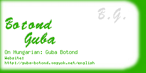 botond guba business card